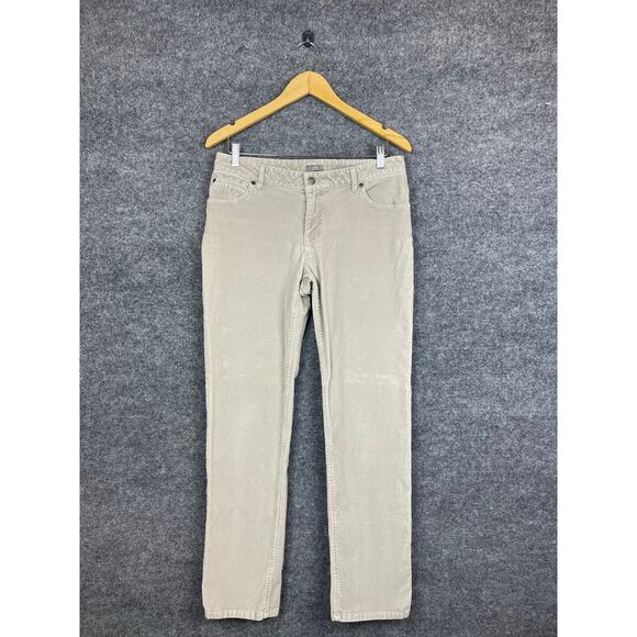 J. Jill Corduroy Pants Women's 8 Strech Slim Leg Cream - Picture 1 of 16